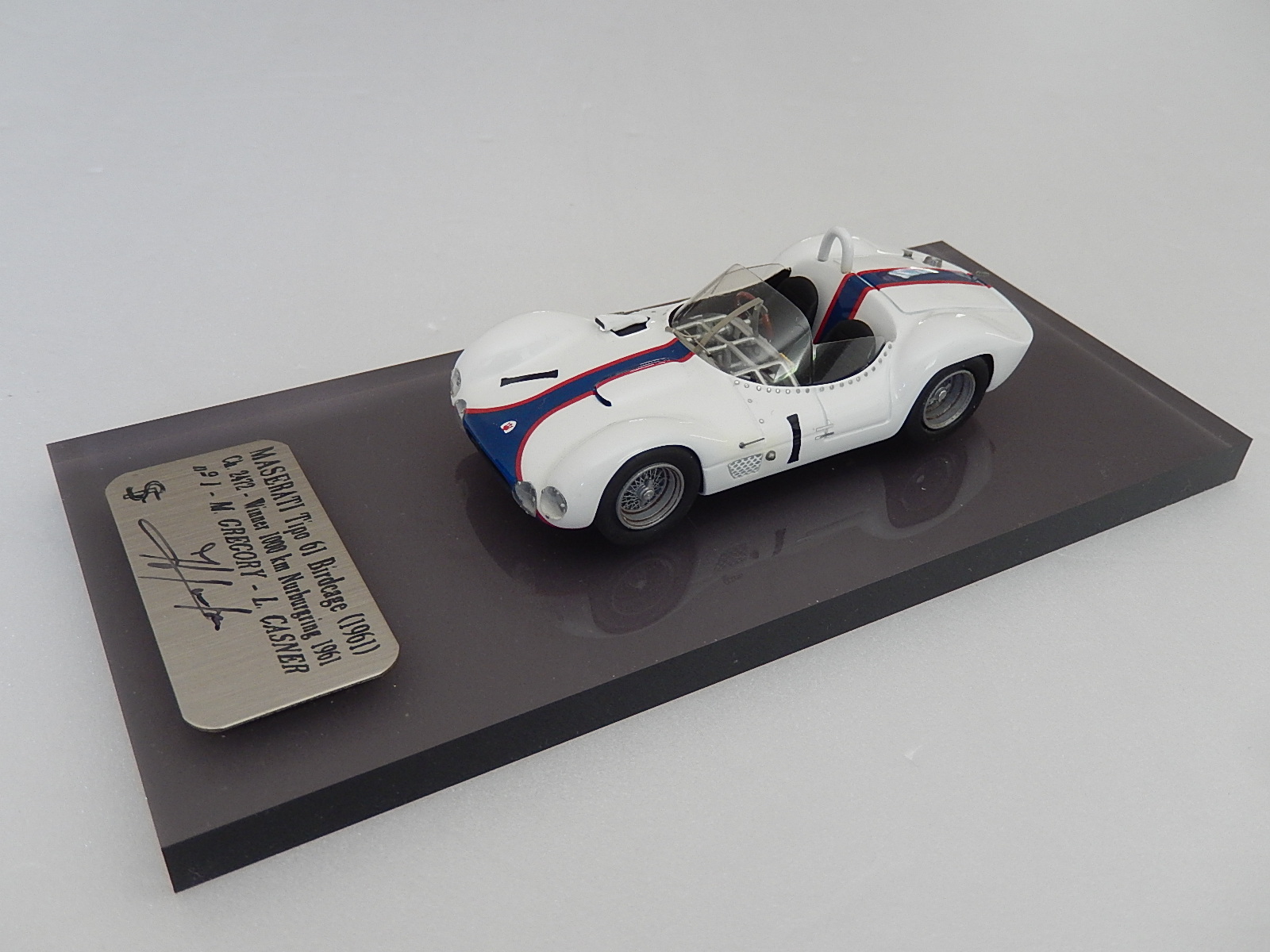F. Suber : Maserati Birdcage Winner Nurburgring 1961  --> SOLD